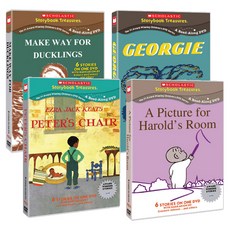 SCHOLASTIC 分階段學習 第2階段 4DVD+書 SCHOLASTIC TREASURES, 4CD