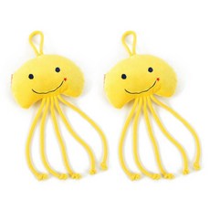 바이셀 고양이 장난감 인형 해파리, 옐로우, 2개