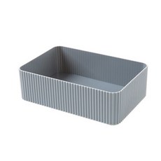 더자카 다용도 심플 소품정리함, 1개, 그레이