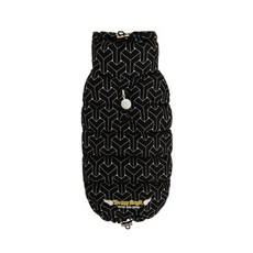 퍼피엔젤 럭셔리 마이크로화이버 강아지 패딩 조끼, 999 black, 1개