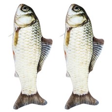 딩동펫 고양이 캣닢 물고기 장난감 잉어 30cm, 혼합색상, 2개