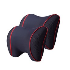 Sam S 7度 運動系列 車用記憶棉頸枕 2入, 黑色, 2個