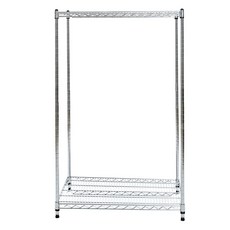 Korak Korea工業用金屬架置物架 2層 530*610*1200, 銀