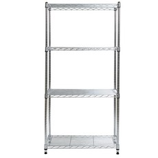 Korak Korea工業用金屬架置物架 4層 450*600*1200, 銀色