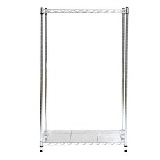 Korak Korea工業用金屬架置物架 2層 390*600*1200, 銀