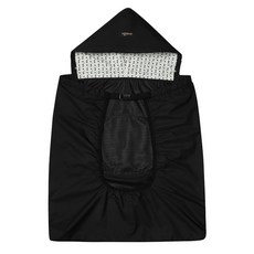 PEEKARA 孩童揹帶保暖披風, 黑色