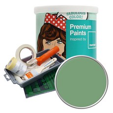 노루페인트 팬톤 내부용 실내벽면 저광 페인트 1L 세트, 16-6318 Mineral Green, 1000ml, 1세트