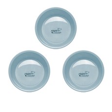 Block Mart 洗臉沐浴兩用盆 M尺寸, 藍色, 3個