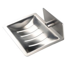 Block Mart 高級304不鏽鋼黏貼式肥皂架, 單一顏色, 1個