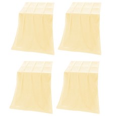 Block Mart 超細纖維特大尺寸沙灘巾 140 x 70 cm, 黃色, 4個