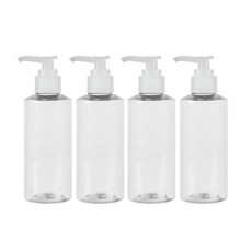 병도매닷컴 투명 주방디스펜서 AC150 + 투명마개, 150ml, 4세트