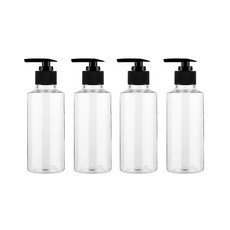 병도매닷컴 투명 주방디스펜서 AC100 + 206검정마개, 100ml, 4세트