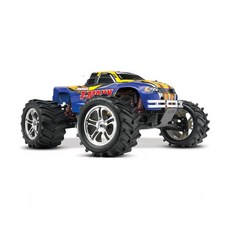 TRAXXAS CB49104 1/10 T-Maxx Classic RTR - 4WD 엔진 몬스터트럭 TQ-3 2.4GHz TRX 2.5 레이싱 엔진, 혼합 색상, 1개