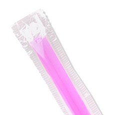 나인글로벌 민자스트로우 개별포장 핑크 21cm, 1개입, 500개