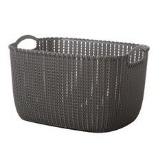 Block Mart 浴室沐浴多用途收納籃 L 黑色, 1個