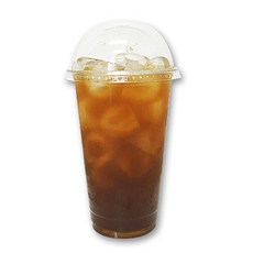 나인글로벌 92.5Ø 무지 투명컵 480ml + 돔리드 세트, 100세트