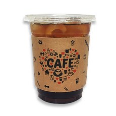 HCP 나인글로벌 92.5Ø 무지 투명컵 420ml 100p + 평리드 100p + 인쇄홀더 100p, 1세트