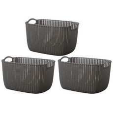 積木超市 浴室沐浴多用途收納籃 L, 3個