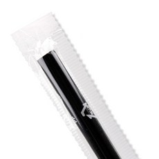 나인글로벌 민자스트로우 개별포장 검정 21cm, 1개입, 500개