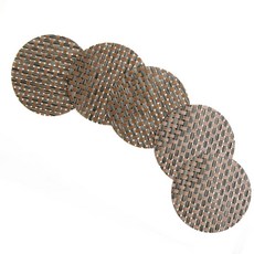 해피툴 럭스크로스 컵받침 5p, 다크브라운