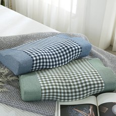 지베딩 멜리 순면 3D 메모리폼베개, 네이비, 1개