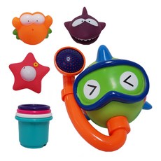 B&C 沐浴玩具 鯨魚花灑, 混色