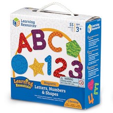 Learning Resources 字母數字磁鐵 LER7724, 1組, 55入