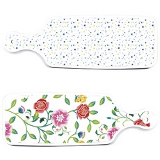 Loem Design 上菜砧板 2入 浪漫玫瑰組, 浪漫玫瑰, 藍色星星, 1套