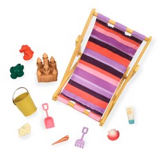 OG Dolls 娃娃用沙灘椅配件組, 混合顏色, 1個