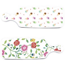 Loem Design 上菜砧板 2入 浪漫玫瑰套組, 浪漫玫瑰, 冰淇淋, 1套