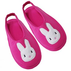 兔子襪套型室內拖鞋, 粉紅色