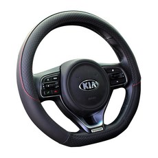 QueenLife 車用D型方向盤套 QL704, 黑色