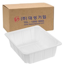 쿡앤락 일회용 실링용기 백색 2L 몸통, 400개입, 1개