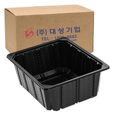 쿡앤락 일회용 실링용기 검정 2.5L 몸통, 400개, 1개