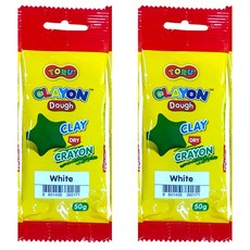 토루 유아용 클레이온 도우 2p, 흰색, 50g