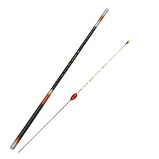 釣魚竿力量碳纖維香魚27+淡水魚浮標紅色3 2件組, 混色