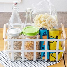 sunwooland 簡易木質收納籃 YS-1002PP, 混色