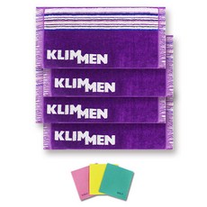 KLIMMEN 山地運動毛巾4p+德國抹布3p隨機出貨, 紫色的, 1套