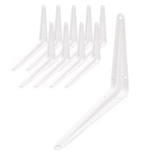 L型層架托 150 x 125 mm, 白色, 10個