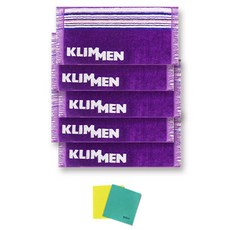 KLIMMEN 山地運動毛巾5p+德國抹布2p隨機出貨, 紫色的, 1套
