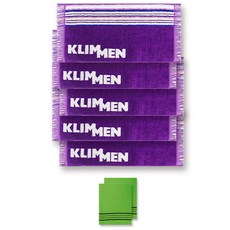 KLIMMEN 山地運動毛巾 5p + 土 2p, 紫色的, 1套