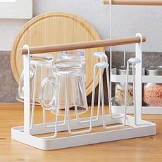 선우랜드 심플우드 컵걸이 6구 YS-10065PP, 혼합 색상, 1개