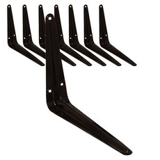 層架國度 三角層架托架, 黑色, 8個