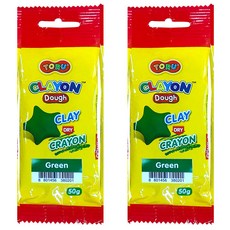 토루 유아용 클레이온 도우 2p, 초록, 50g