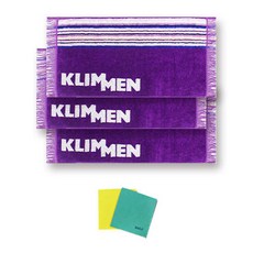 KLIMMEN 山地運動毛巾3p+德國抹布2p隨機出貨, 紫色的, 1套