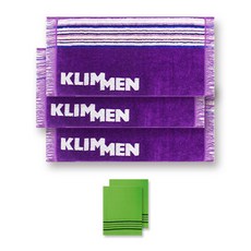KLIMMEN 山地運動毛巾 3p + 土 2p, 紫色的, 1套