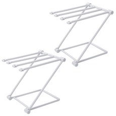 블럭마트 주방 접이식 행주 건조대, 그레이, 2개