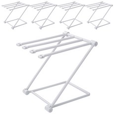 Block Mart 桌上型可折疊式抹布晾曬架, 灰色, 5件