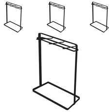 Blockmart 廚房炊具吊掛型支架, 黑色, 4入