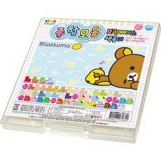 칼라팬시 리락쿠마 5000 종합모음 색종이 B형 110p + 보관케이스, 100색, 1세트